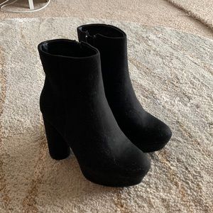 Black Platform Booties